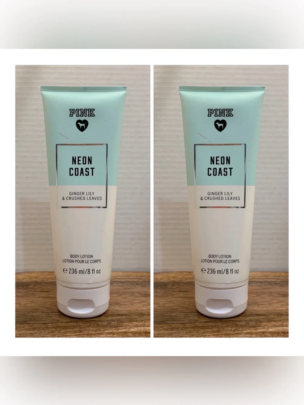 Victoria's Secret PINK Neon Coast Body Lotion ~ 8 fl.oz.( Lot of  2 )